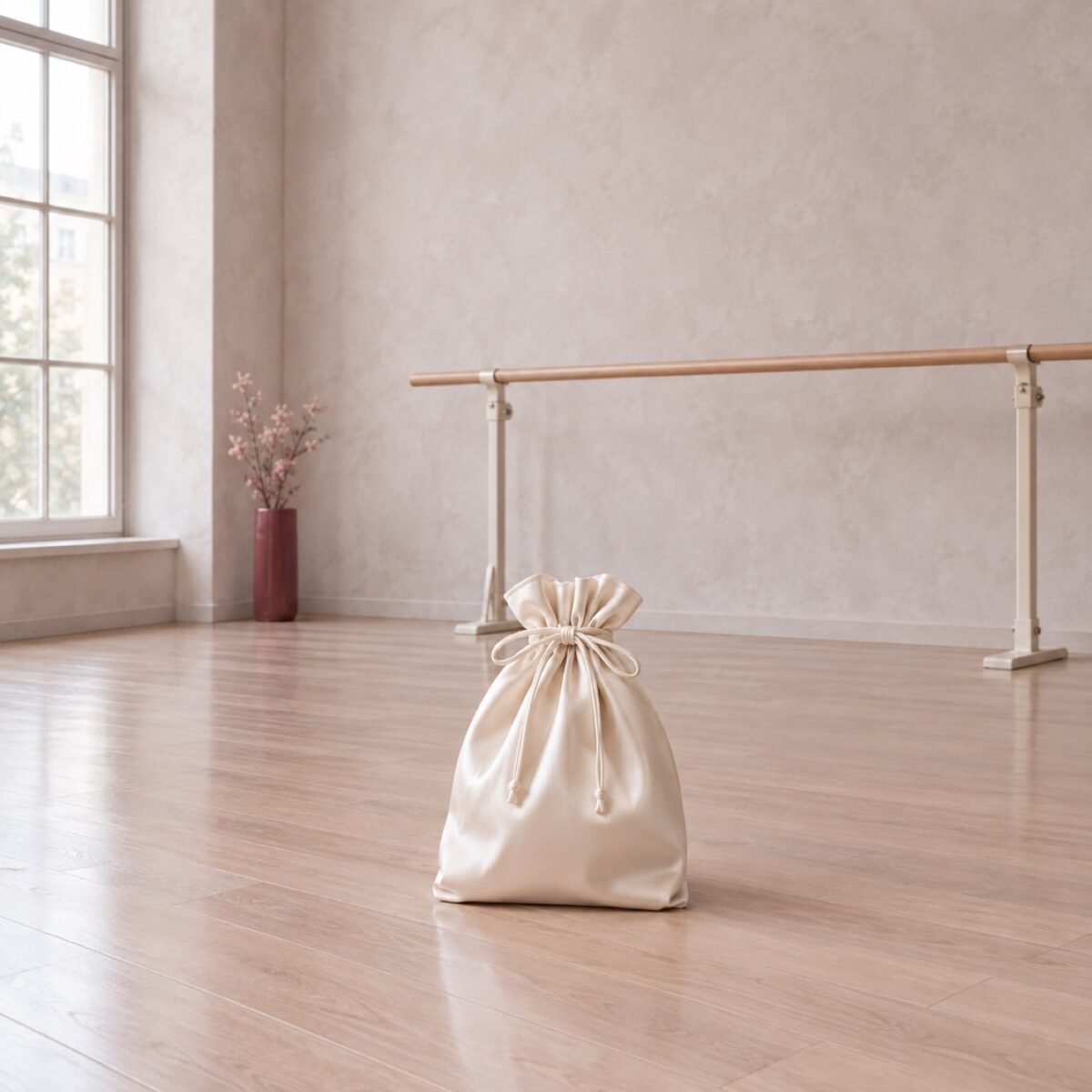 Praline Satin Drawstring Pouch