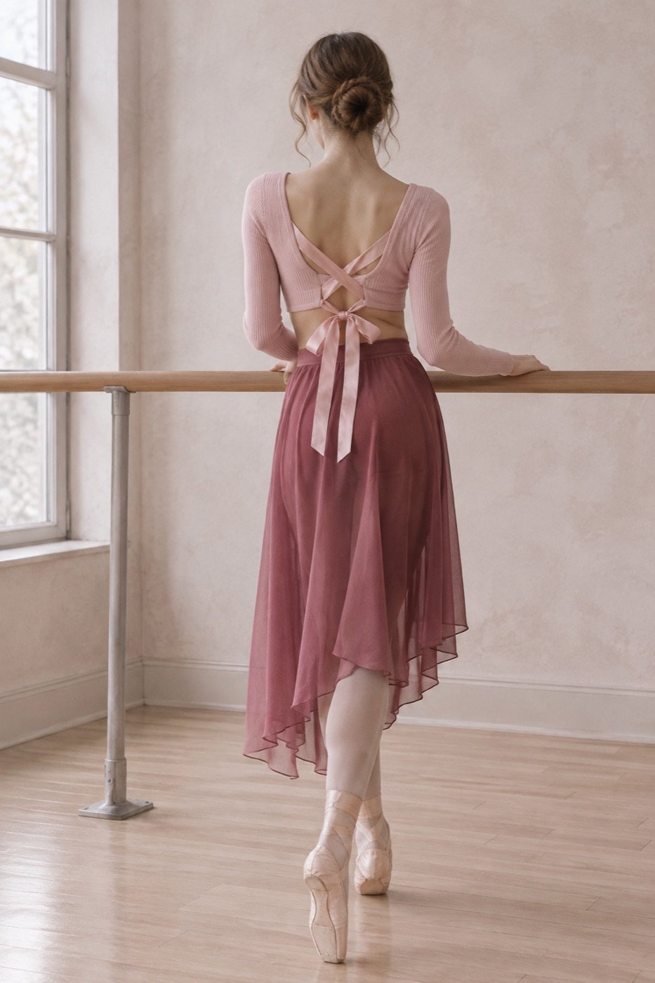 Ruban Crossed-Back Ribbon Top