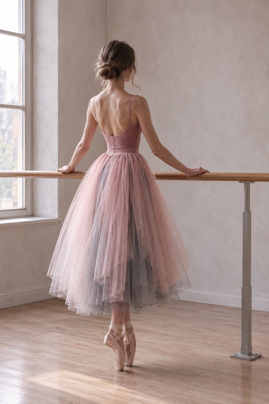 Volière Two-Tone Layered Tulle Skirt